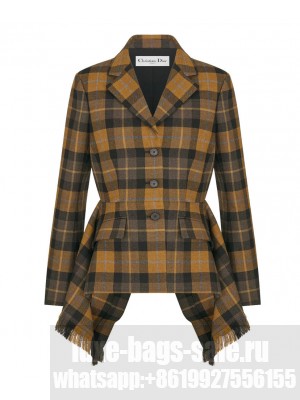 Christian Dior Women's Fitted Jacket Yellow