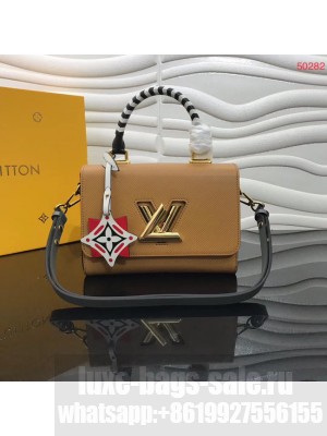 Louis vuitton original CRAFTY TWIST tote bag M56780 Caramel
