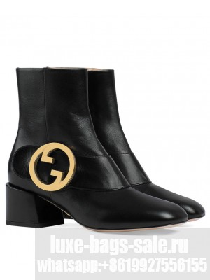 Gucci Women's Blondie Ankle Boot 700016 Black