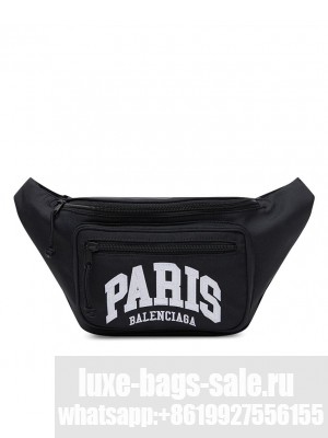 Balenciaga City Paris Explorer Belt Bag Black