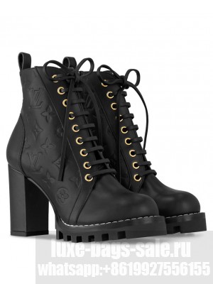 Louis Vuitton Women's Star Trail Ankle Boot 1ACH0H Black