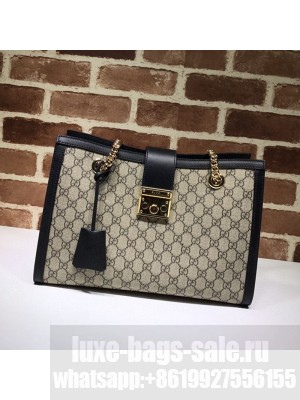 Gucci Padlock GG Canvas Medium Shoulder Bag 479197 Black  Collection