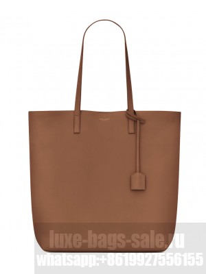 Saint Laurent Shopping Saint Laurent In Leather Coffee