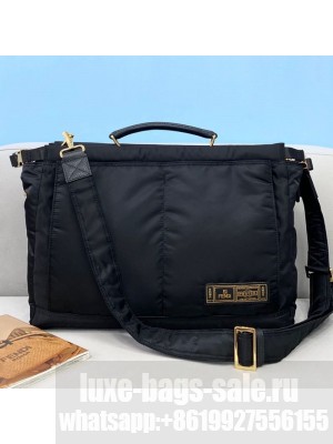 Fendi Men's Peekaboo Nylon Large Bag Black  2021 Collection