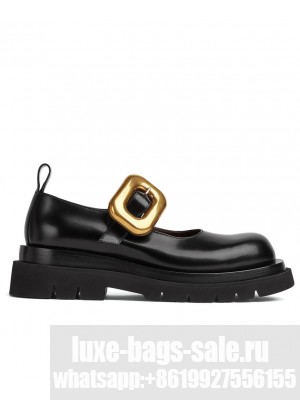 Bottega Veneta Women's Lug Mary-Jane Flats 729884 Black