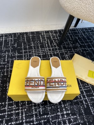 Fendi Signature Flat Slide Sandals 03