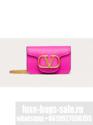VALENTINO LOCO calf leather chain nano XLI16 rose