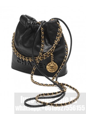 Chanel 22 Mini Handbag AS3980 Black