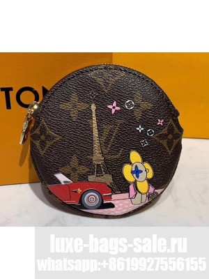 Louis Vuitton Monogram Canvas Round Coin Purse Print 04