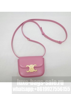 Celine MINI TRIOMPHE IN CALFSKIN 10I512 ROSE