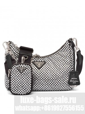 Prada Re-Edition 2005 Duchess Bag Black