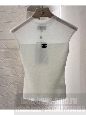 Chanel Women's Knitted Top White