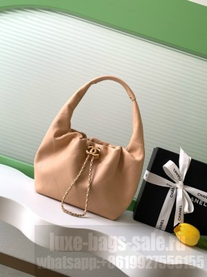 CHANEL Hobo Handbag AS5976 Apricot