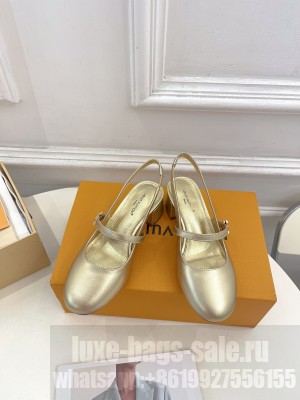 Louis Vuitton Romy Slingback Pump Gold