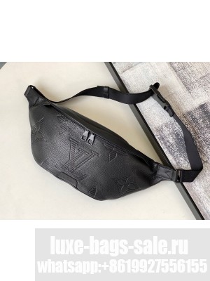 Louis Vuitton Discovery Bumbag 48cm Taurillon Shadow Leather Spring/Summer 2021 Collection M44388, Black