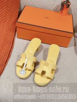 Hermes Heel 5cm Oasis Slipper Sandals 06