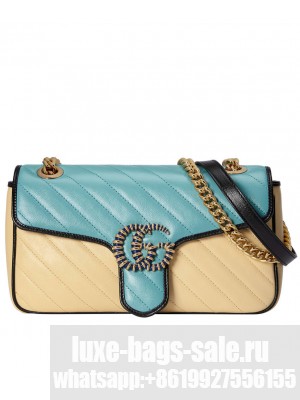 Gucci GG Marmont Small Shoulder Bag 443497 Apricot