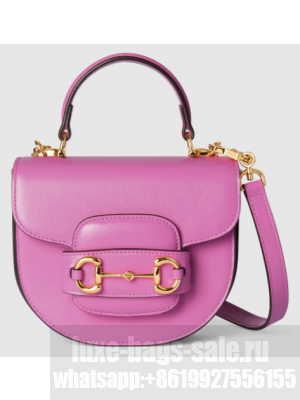 GUCCI HORSEBIT 1955 MINI TOP HANDLE BAG 781387 Pink