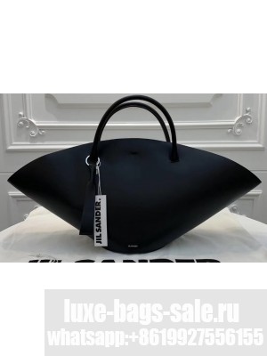 Jil Sander Large Sombrero Tote Bag Black
