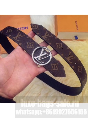 Louis Vuitton Monogram Canvas & Black Epi Leather Belt 3.5cm Width Collection