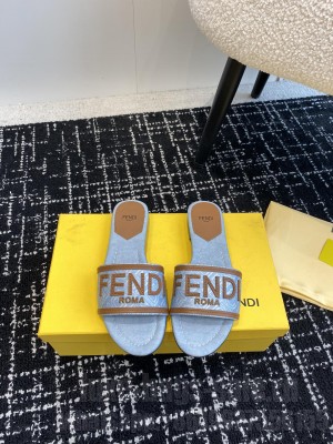 Fendi Signature Flat Slide Sandals 01