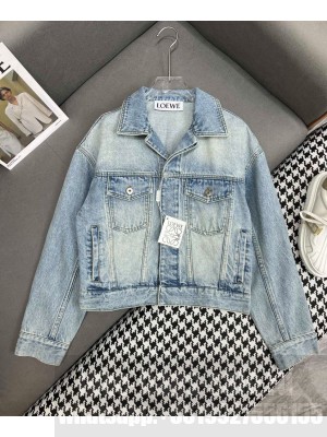 Loewe Women's Denim Jacket Light Blue