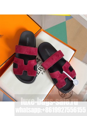 Hermes Unisex Chypre Flat Sandals 08