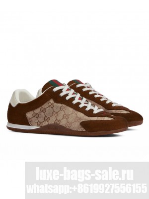 Gucci Unisex Shift Sneakers 857018 Coffee