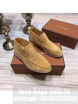 Loro Piana Open Walk Suede Booties