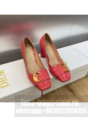 Dior C'est Heel 8.5cm in Patent Leather Pink Pump