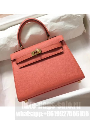 Hermes Kelly Mini 20 Original Epsom Handbag Crevette