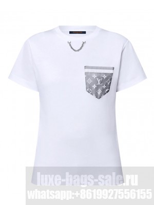Louis Vuitton Women's Monogram Pocket T-Shirt White