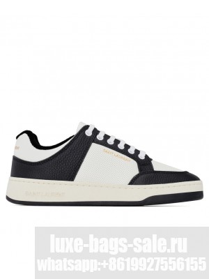 Saint Laurent Unisex Sl/61 Sneakers In Perforated Leather Cream