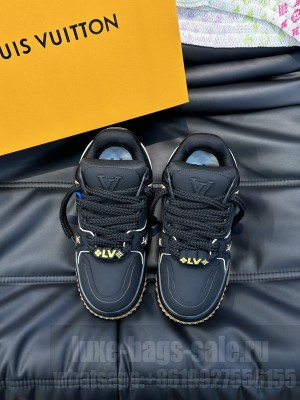 Louis Vuitton Unisex LV Trainer Maxi Black Sneaker