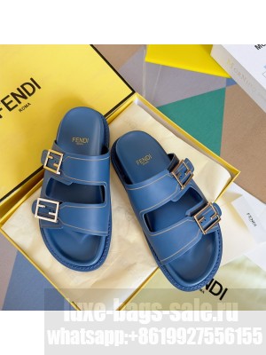 Fendi Feel Unisex Flat Slide Sandals 05