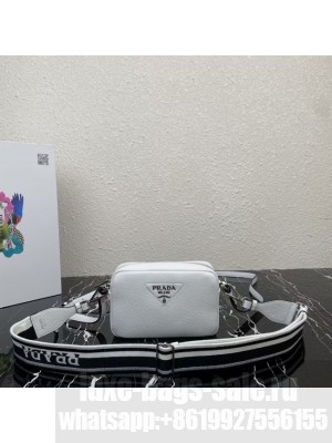 Prada Leather shoulder bag 1BH192 white
