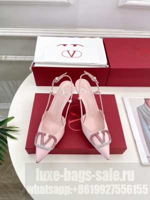 Valentino Garavani Slingback Pump in pink Calfskin leather with VLogo Signature embellishment 80mm 2025