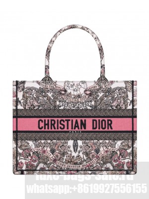 Christian Dior Medium Dior Book Tote Pink