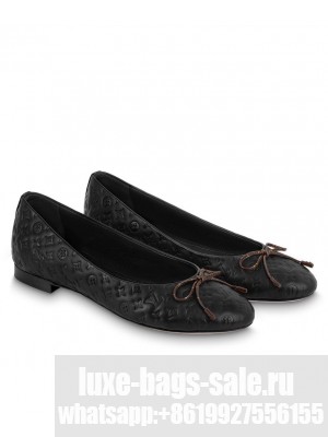 Louis Vuitton Women's Nina Flat Ballerina 1ABHB4 Black