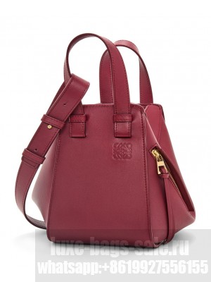 Loewe Compact Hammock Bag In Classic Calfskin Mauve