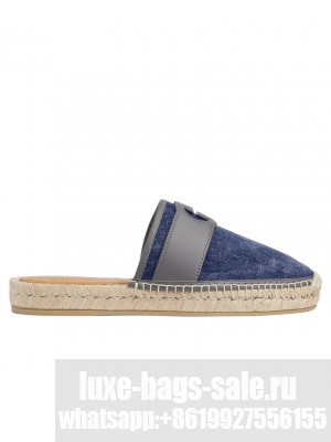 Gucci Unisex Interlocking G Slide Espadrille 777366 Dark Blue