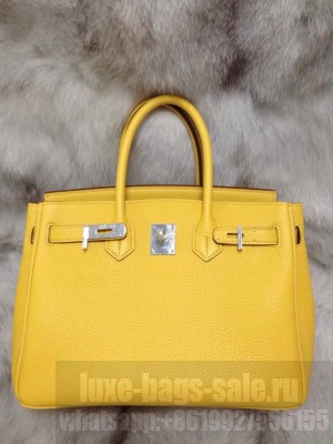 HERMES BAG BIRKIN 35 LUXE CLEMENCE YELLOW SHW