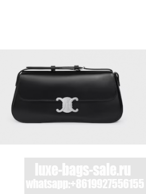 Celine MEDIUM CELINE LOLA BAG IN SHINY CALFSKIN 115533 BLBLACK