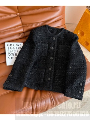 Chanel Women's Tweed Jacket Black
