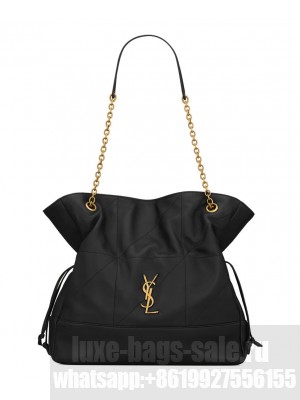 Saint Laurent Jamie Shopping Bag In Lambskin Black