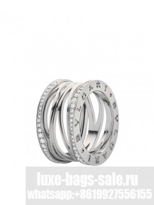 Bvlgari B.zero1 Design Legend Four-Band Ring Silver