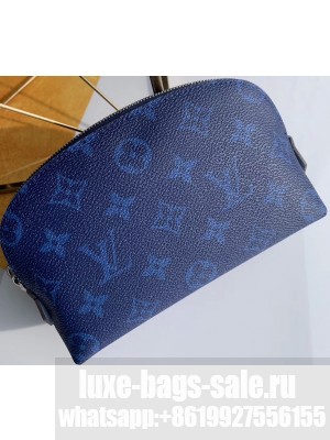 Louis Vuitton Cosmetic Pouch PM Bag Monogram Blue