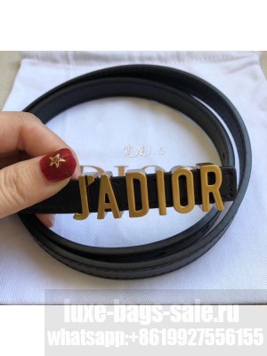 Dior Width 1.5cm Calfskin Belt With J'Adipr Buckle Black 04 2020 Collection