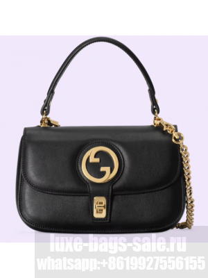 GUCCI BLONDIE TOP-HANDLE BAG 735101 black