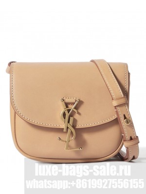 Saint Laurent Kaia mini leather shoulder bag Apricot